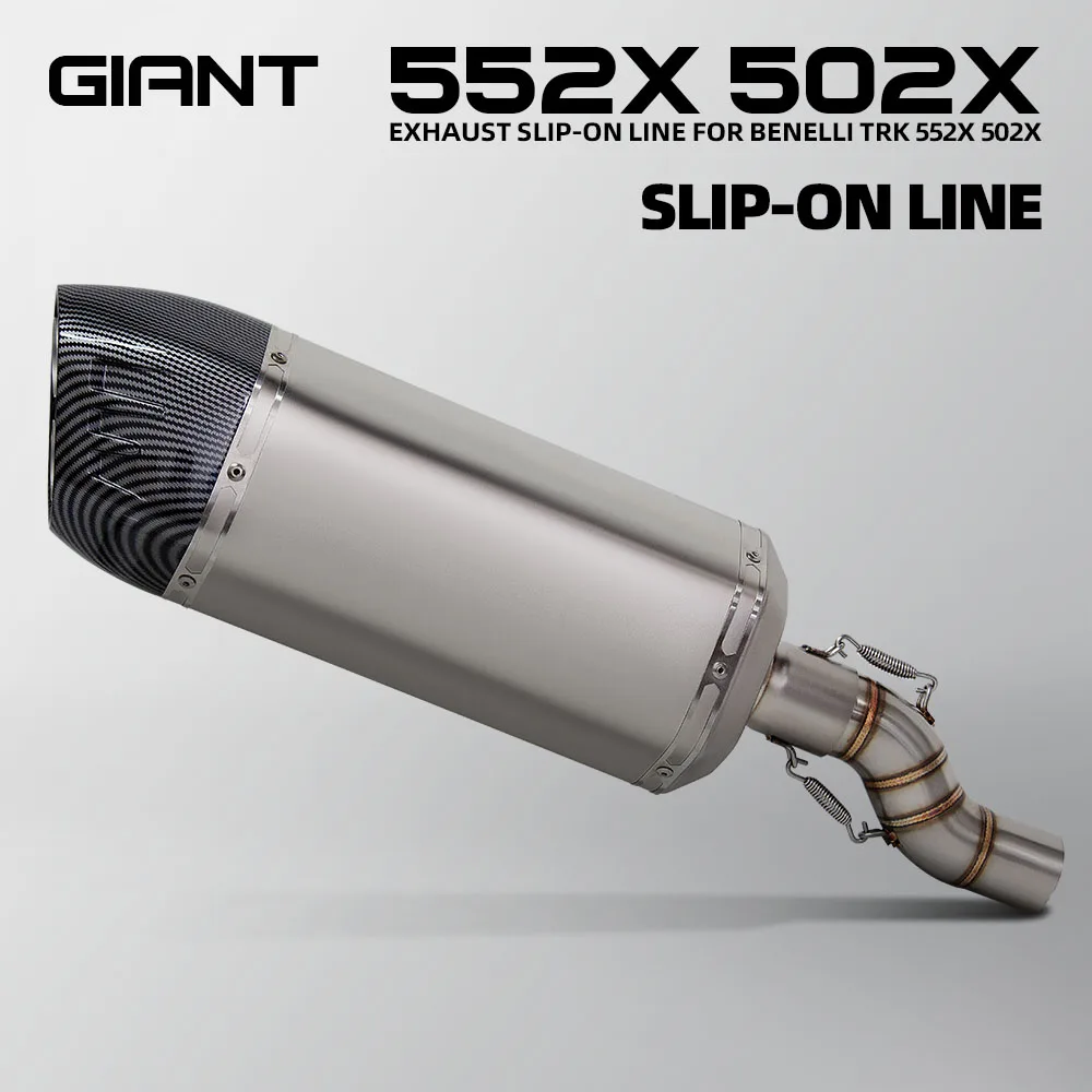 

For Benelli TRK502X TRK552X TRK 552X 502X Motorcycle Slip on Line Exhaust Giant Shield Muffler Connect Adapter Middle Link Pipe