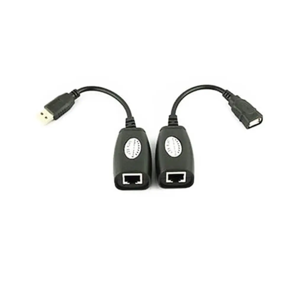 USB Extension Cable RJ45 UTP Extender Adapter Ethernet CAT5E 6 Cable 10CM Up to 150ft