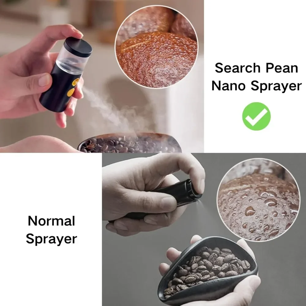 Waking Coffee Beans Nano Sprayer Static Reducer Elimination Powder Residue Cleaner Rechargable Spray Portable Humidifier