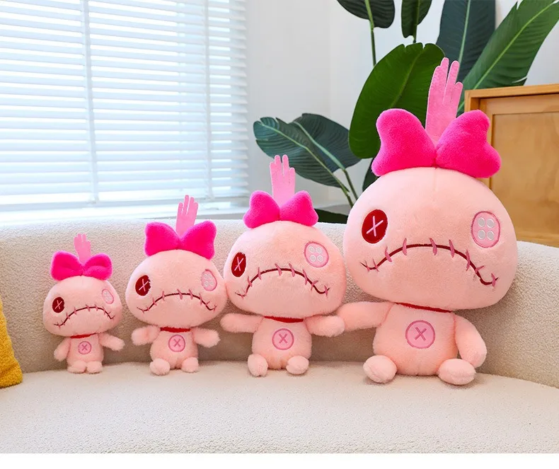 

25CM Big Size Lilo & Stitch Doll Scrump Cartoon Pink Angel Plush Toy Cute Anime Soft Stuffed Kawaii Children'S Birthday Gift