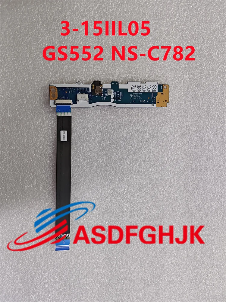 

GS552 NS-C782 For Lenovo 3-15IIL05 3-15IML05 3-15ITL05 Laptop Audio Power Button Board Switch With Cable 100% Tested Fully Work