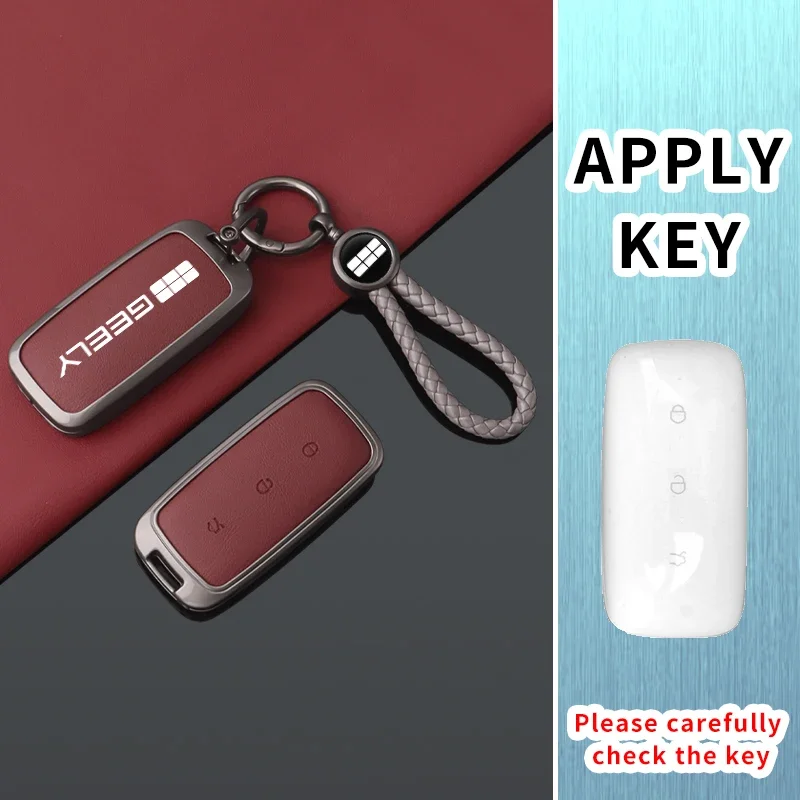 Car Key Holder for Geely Galaxy L6 EX5 Cityray Starry 8 E5 L7 EMI NO.1 Proton E.MAS 7 5 E8 Car Key Case Cover Accessories 2