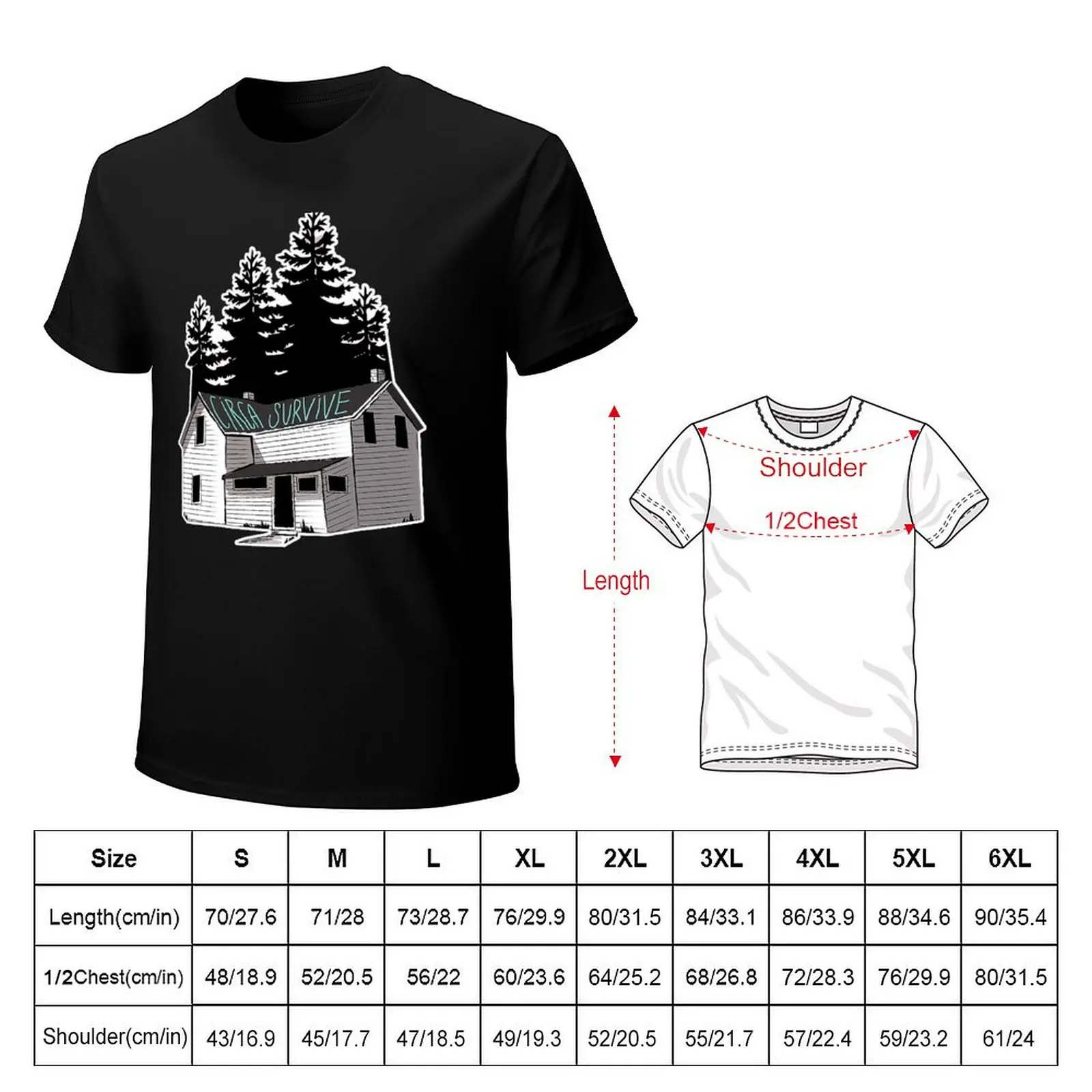white wood house T-Shirt funny gifts blacks croswit shirt man Funny t-shirt t shirts for men pack