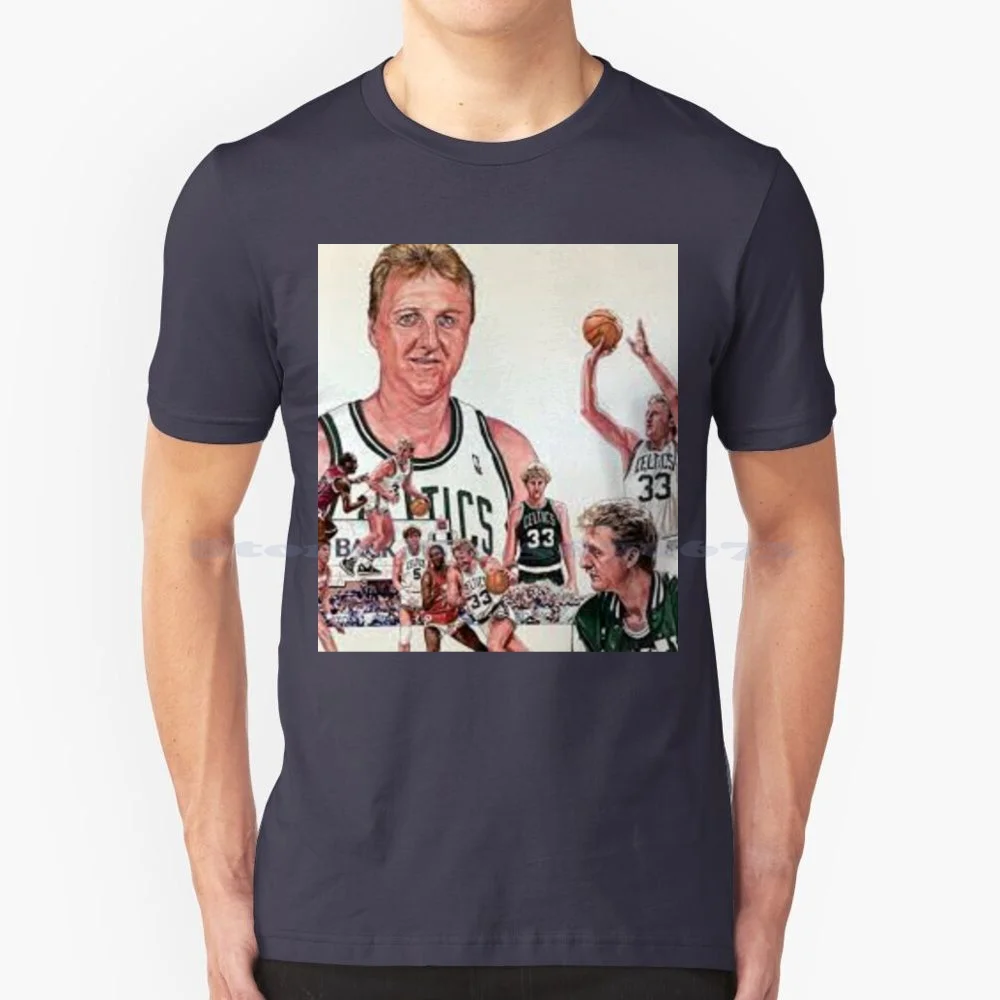 Larry Bird T Shirt 100% Cotton Tee Larry Bird Highlights Larry Bird Trash Talking Larry Bird Reaction Larry Baby First Tv Larry