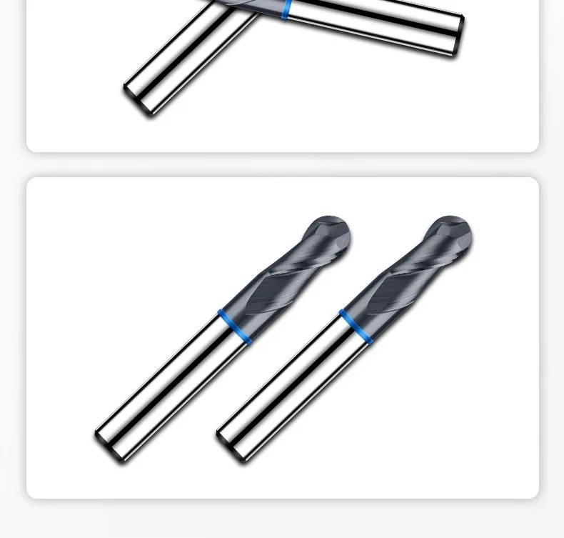 Gamont TGB-HRC65 4f farb kreis kugel fräser wolfram stahl karbid schwarz beschichtung fräser cnc mechanische end fräser werkzeuge – Detail 18