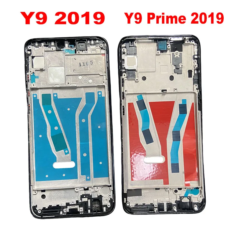 Middle Frame For Huawei Y9 Prime 2019 Front Back Frame Plate Housing Front Bezel Faceplate LCD Supporting