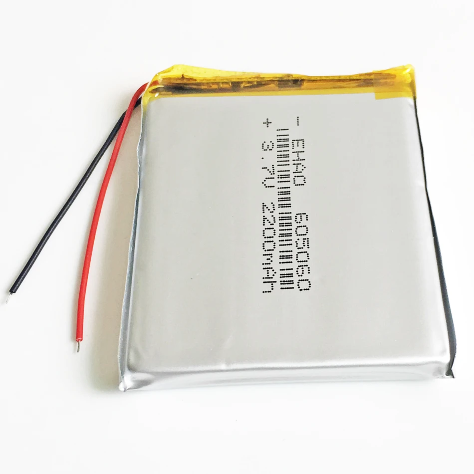 Литий-полимерная аккумуляторная батарея 3,7 в 2200 мАч 605060 для Mp3 GPS PSP PAD MID DVD портативное зарядное устройство для ПК динамик камера Регистратор