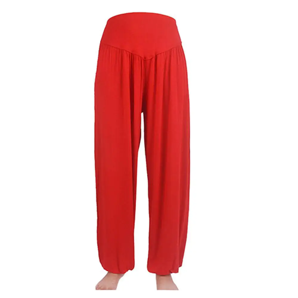 Pantalones bombachos de Yoga para mujer, ropa deportiva Vintage, pantalones largos sueltos, Pantalones anchos deportivos bohemios para danza del