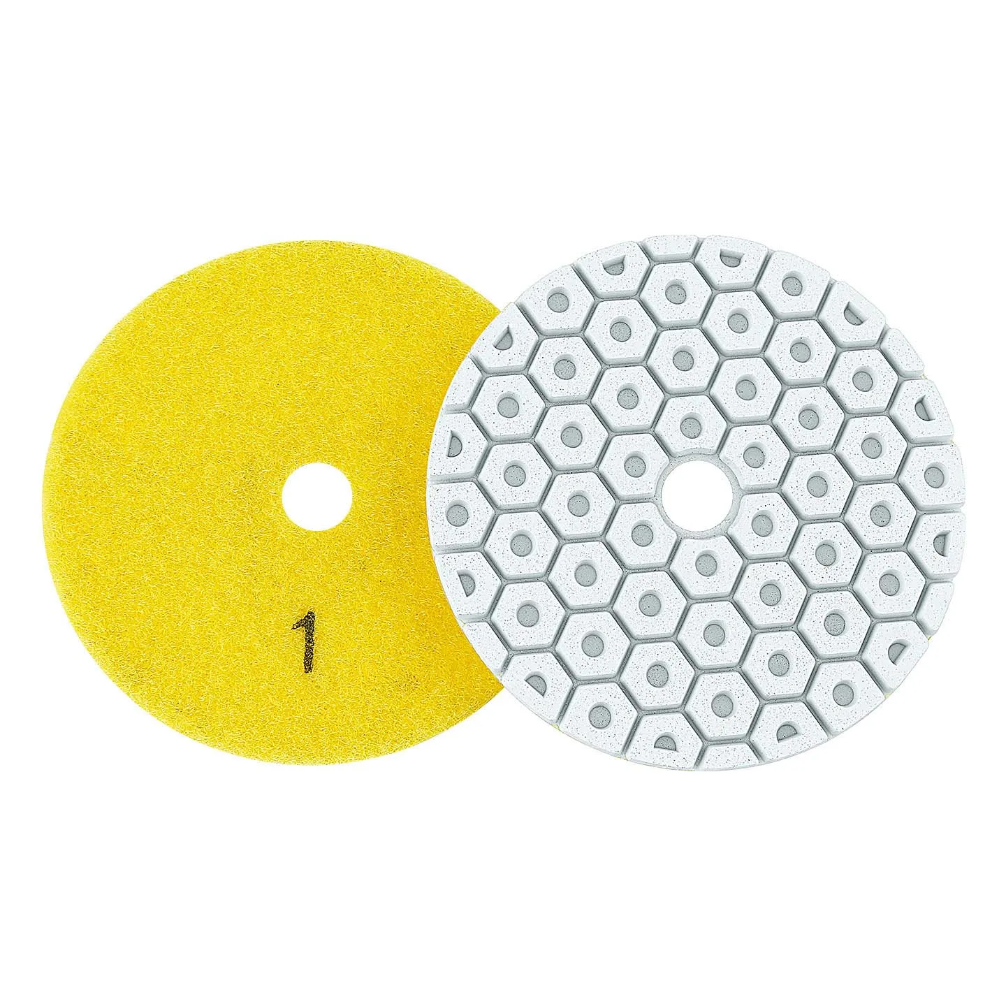 100mm Wet Dry Stone Polishing Pads For Granite Marble Concrete Grinding Discs For Smooth Finish On Curved And Flat Surfaces