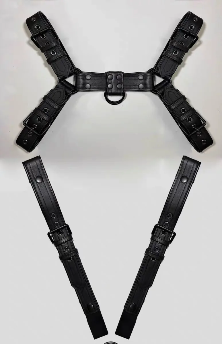 New Fetish Men Chest Harness Mens Leather Fetishwear Sexy Suspenders Harness BDSM Lingerie Body Bondage Harnais bdsm straps