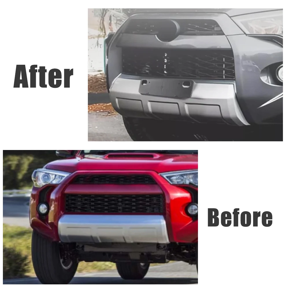 1 Set Car Front Bumper License Plate Bracket 5211435040 TO1068130 For Toyota 4Runner 2014-2023 Frame Holder Mount Bracket ABS view 6