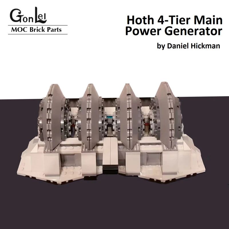 MOC Space Wars Hoth 4-Tier Main Power Generator Assault on Hoth Building Blocks Ultimate Collector DIY Bricks Models Toys Gifts