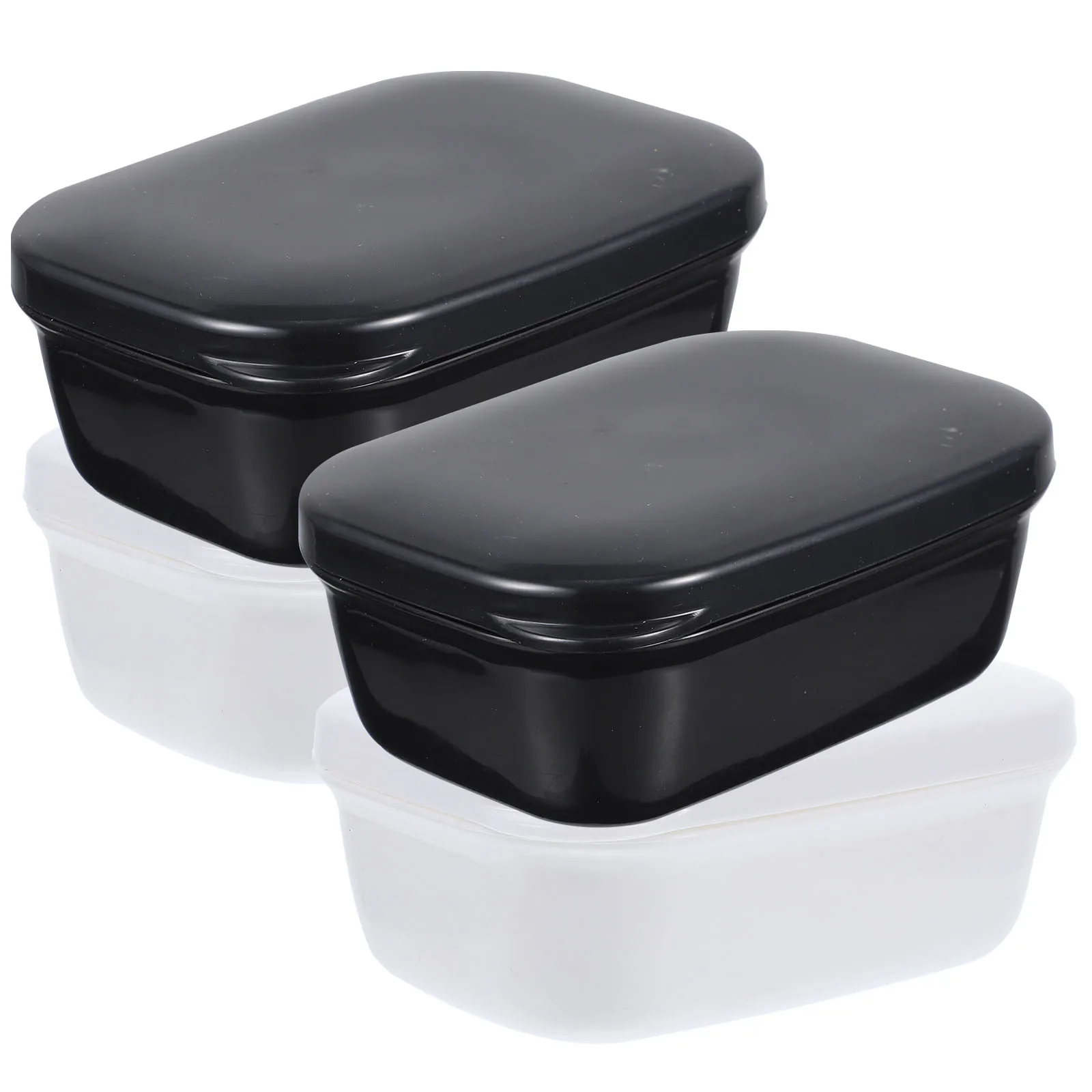 

4pcs Travel Hygienic Storage Container Camping Bar Soap Container Dish Bar Soap Holder Travel Case Bathroom