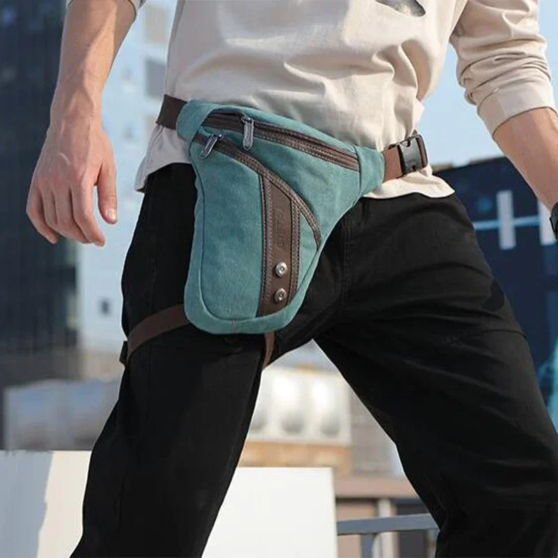 

Motorcycle Drop Leg Bag Biker Fanny Packs for Men Waterproof Rider Tactical Messenger Outdoor Casual Sports Belt Hip Phone Purse