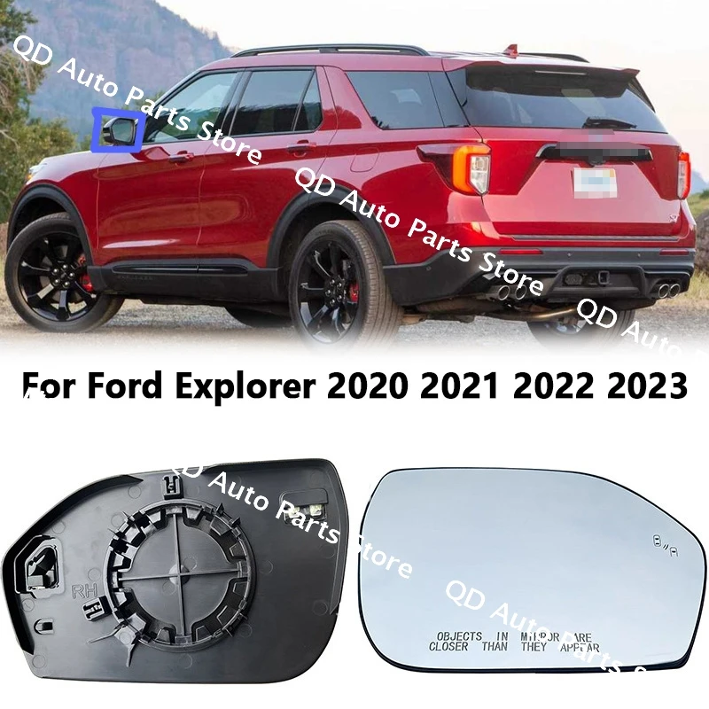 

For Ford Explorer 2020-2022 2023 Auto Heated Blind Spot Warning Rear White Mirror Glass USA Model OEM LB5Z17K7070 LB5Z17K707-B