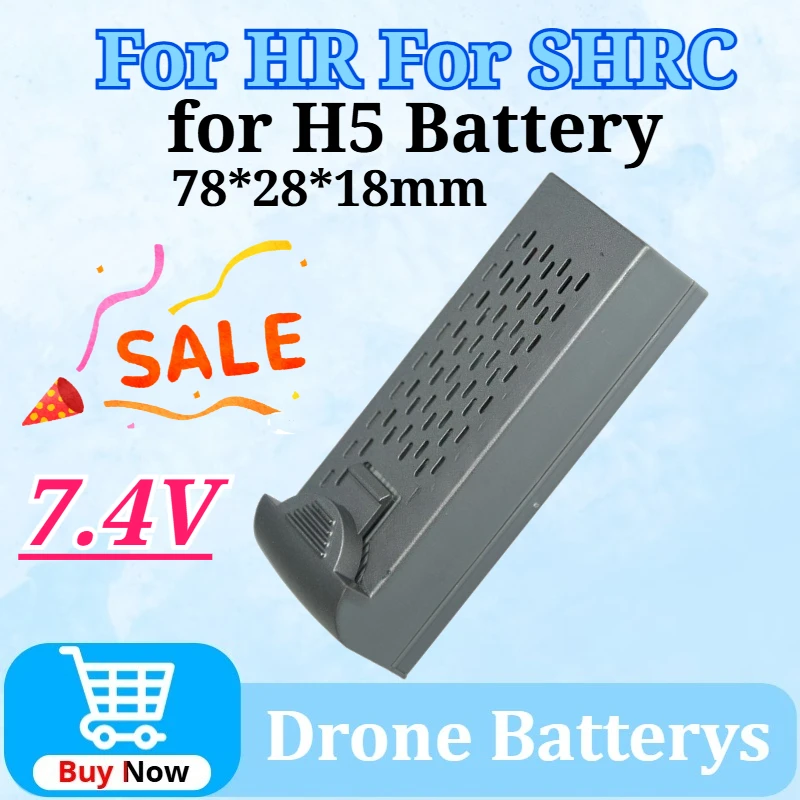 

7.4V for HR H5 Battery GPS Battery Gray for SHRC Three-Ring Quadcopter Aerial Photography Drone FPV Racing Drone Accessories