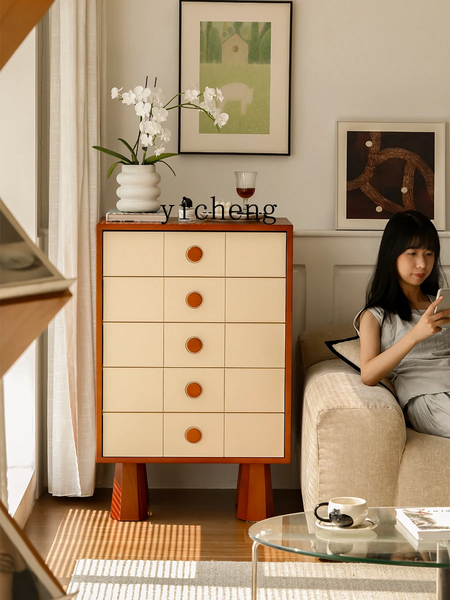 

XL solid wood chest of drawers household bedroom locker living room simple drawer cabinet