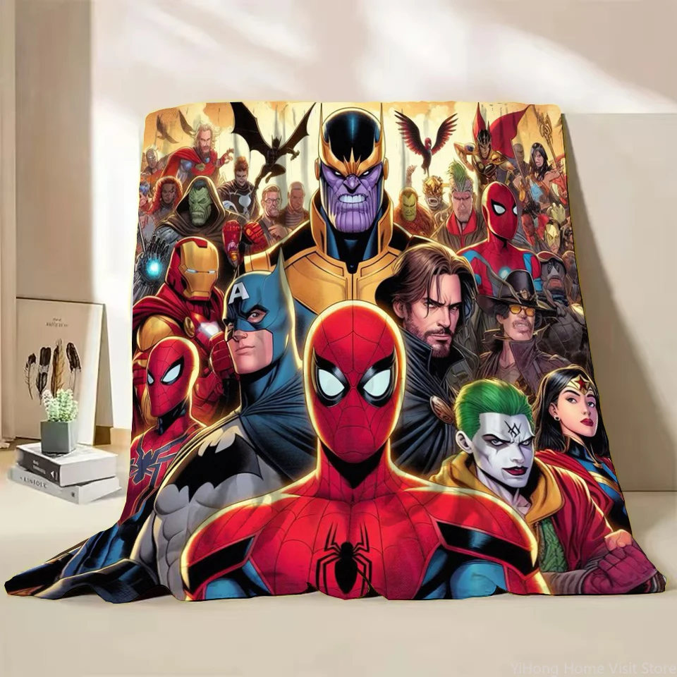 

Marvel Spider-Man Print Blanket.Cute,Soft and Comfortable,Nap,Travel,Work,Living Room,Bedroom,Chair,Sofa,Picnics,Blankets,Gift.