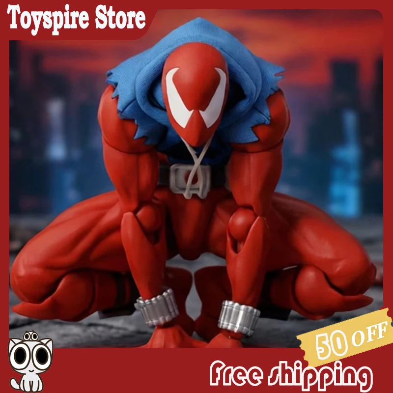 

In-Stock Mess Toys Scarlet Hero Scarlet Spiderman Messtoys Spider Man Anime Action Figure Figurine Statue Model Gifts Kids Toys