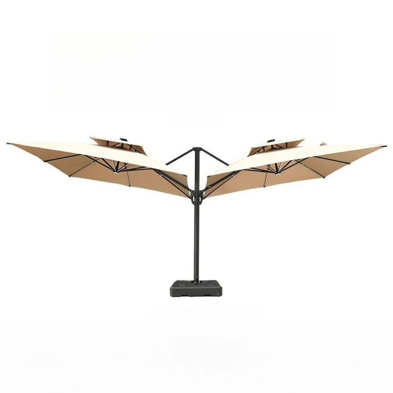 

Large outdoor parasol leisure commercial high-end club double head resort mountain garden umbrella