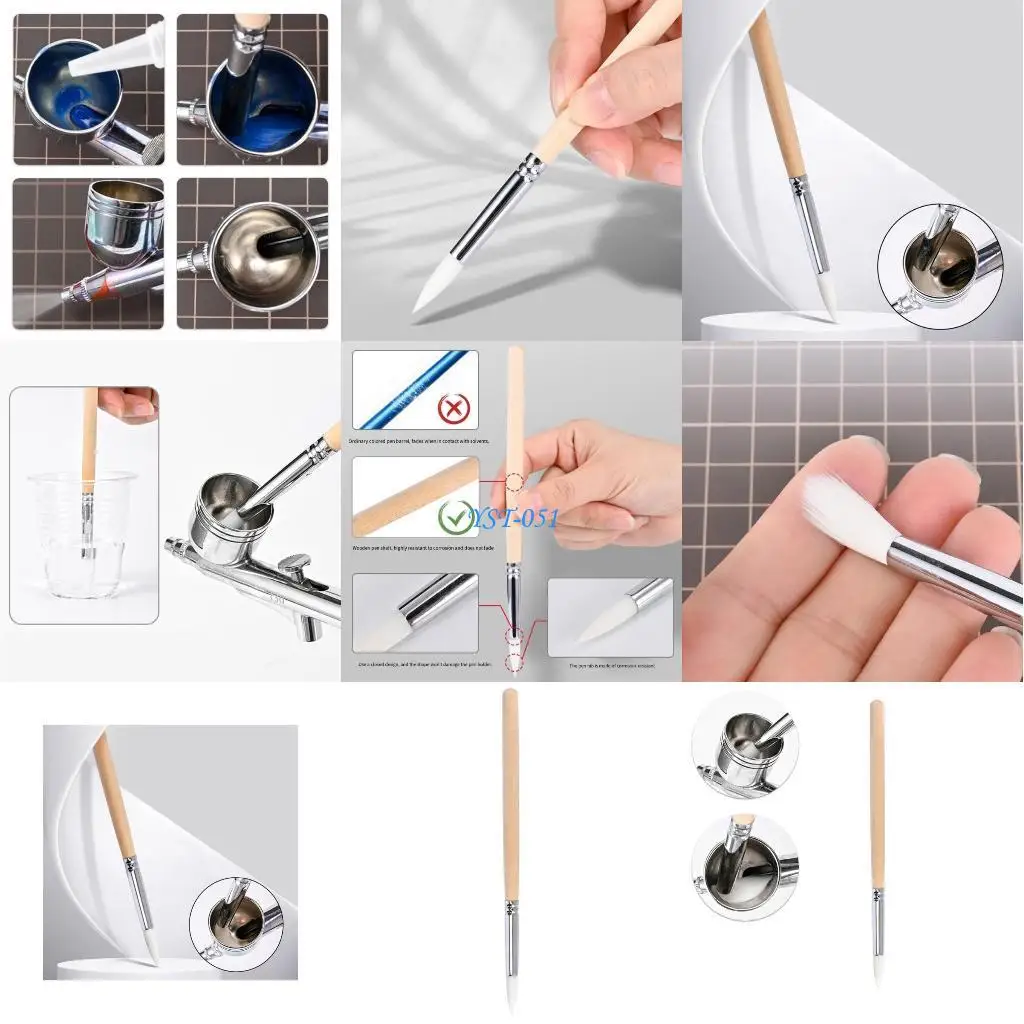 

E15A Professional Airbrushing Cleaning Brush Cleaning Pen Special Solvent Resistant