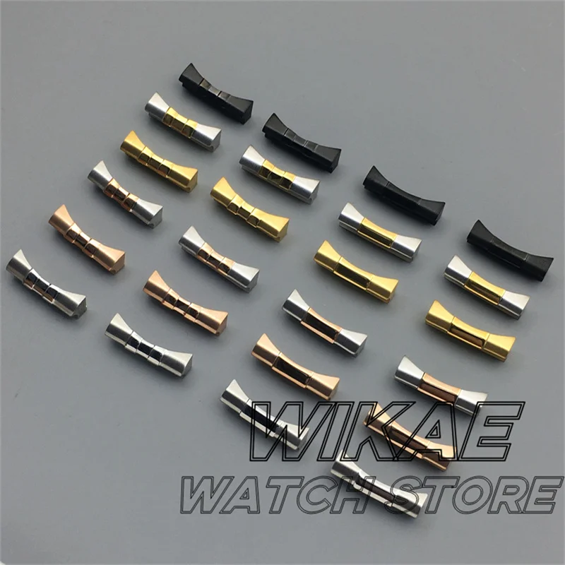 20mm Stainless Steel Curved End Link Fit 20mm Width Lug Watch Bracelet Connector For Jubilee Oyster Watchband Adapter Watch Part