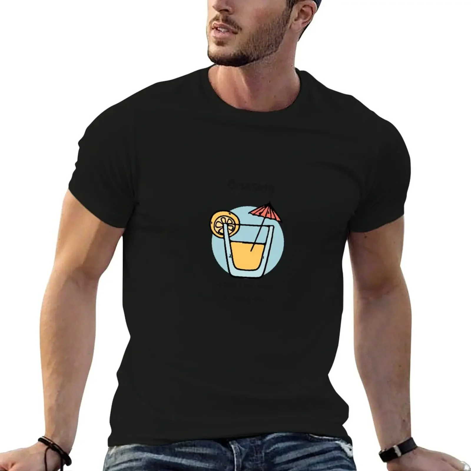 

Cruising Where Every Hour Is Happy Hour Cruising Travel T-Shirt street wear cotton graphic tees mens tall t shirts