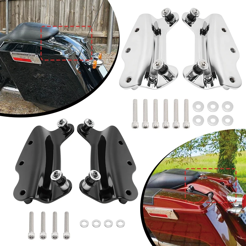 

Съемный 4-точечный комплект док-станции для мотоциклов, чехол для Harley Touring Road King Glide Street Glide 2009-2013