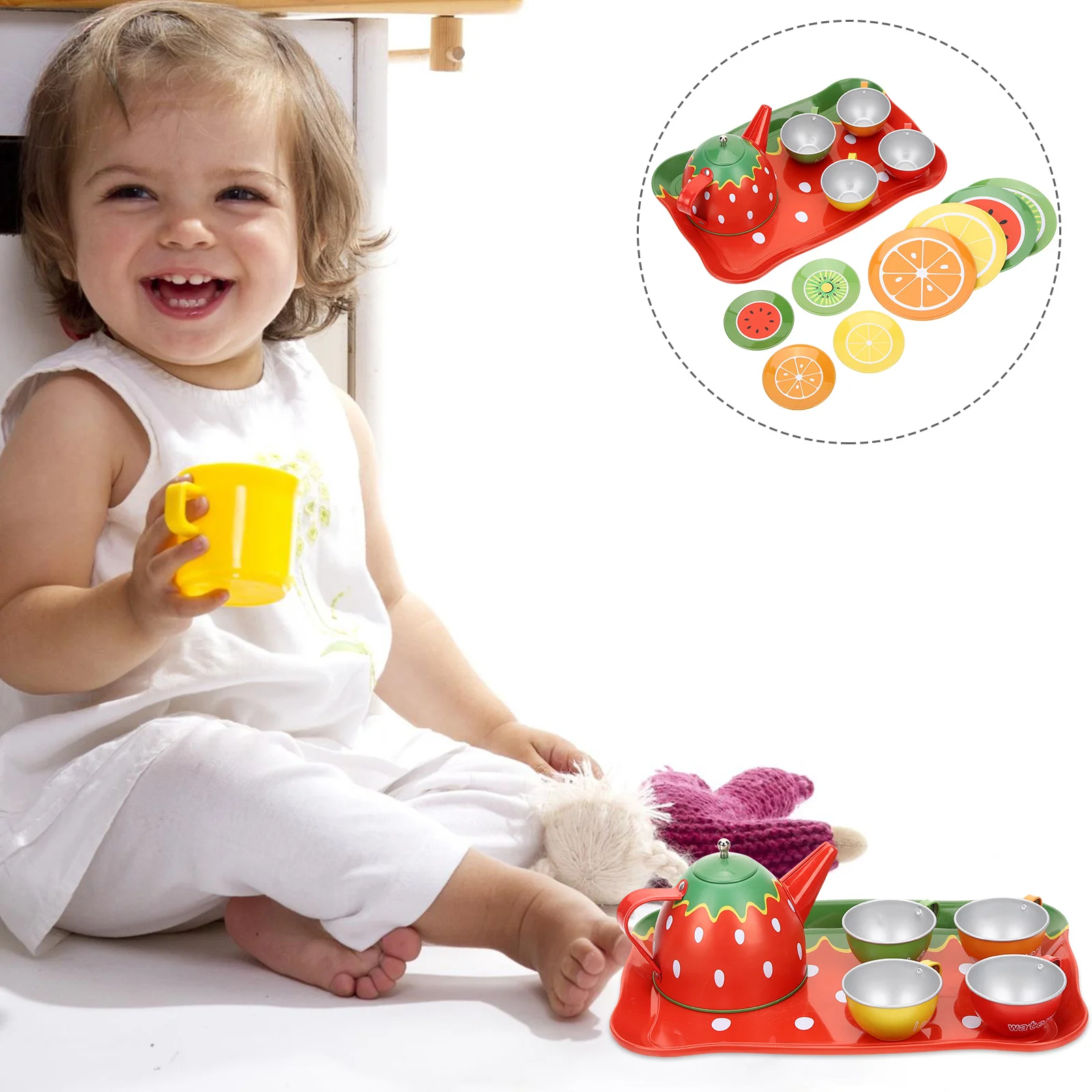 Juego de té de simulación, accesorios de cocina, juguetes para hacer la tarde, postre para niños y niñas