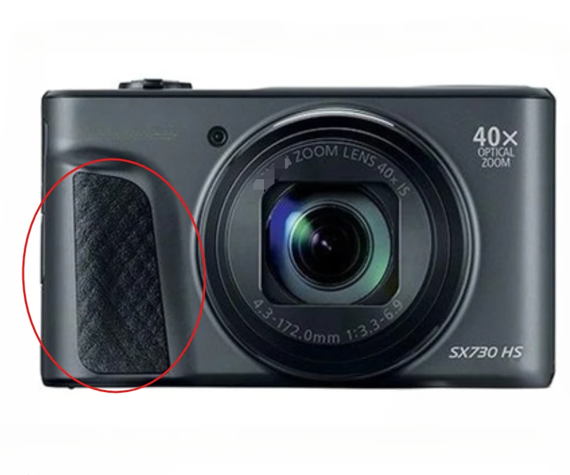 وحدة غطاء مطاطي أمامي أصلية جديدة لـ Canon PowerShot SX730 HS؛ مجموعة إصلاح الكاميرا الرقمية SX740 HS