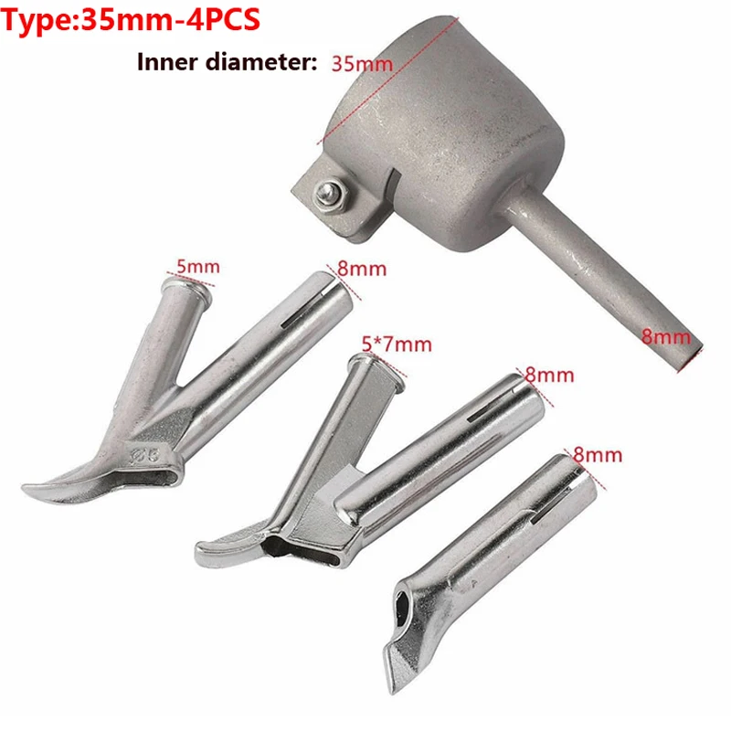 Rework Solder Station Nozzle Set Hot Air Torch Head Welding Tool  Hair Dryer Accessories Vinyl Plastic Blowe Welding Hand Tools