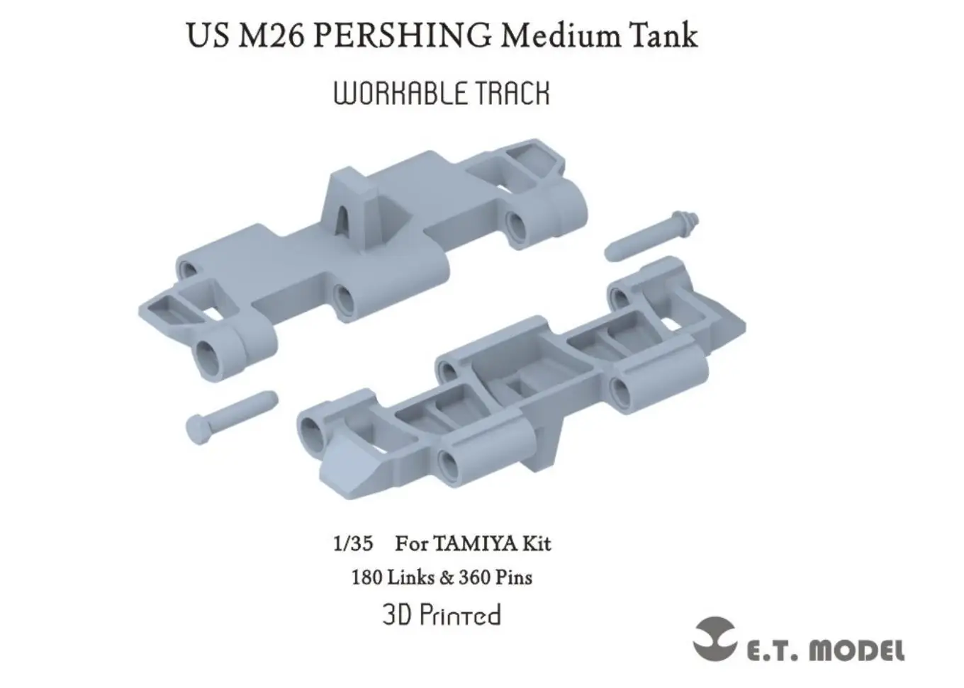 

ET MODEL P35-058 1/35 US M26 PERSHING Medium Tank Workable Track