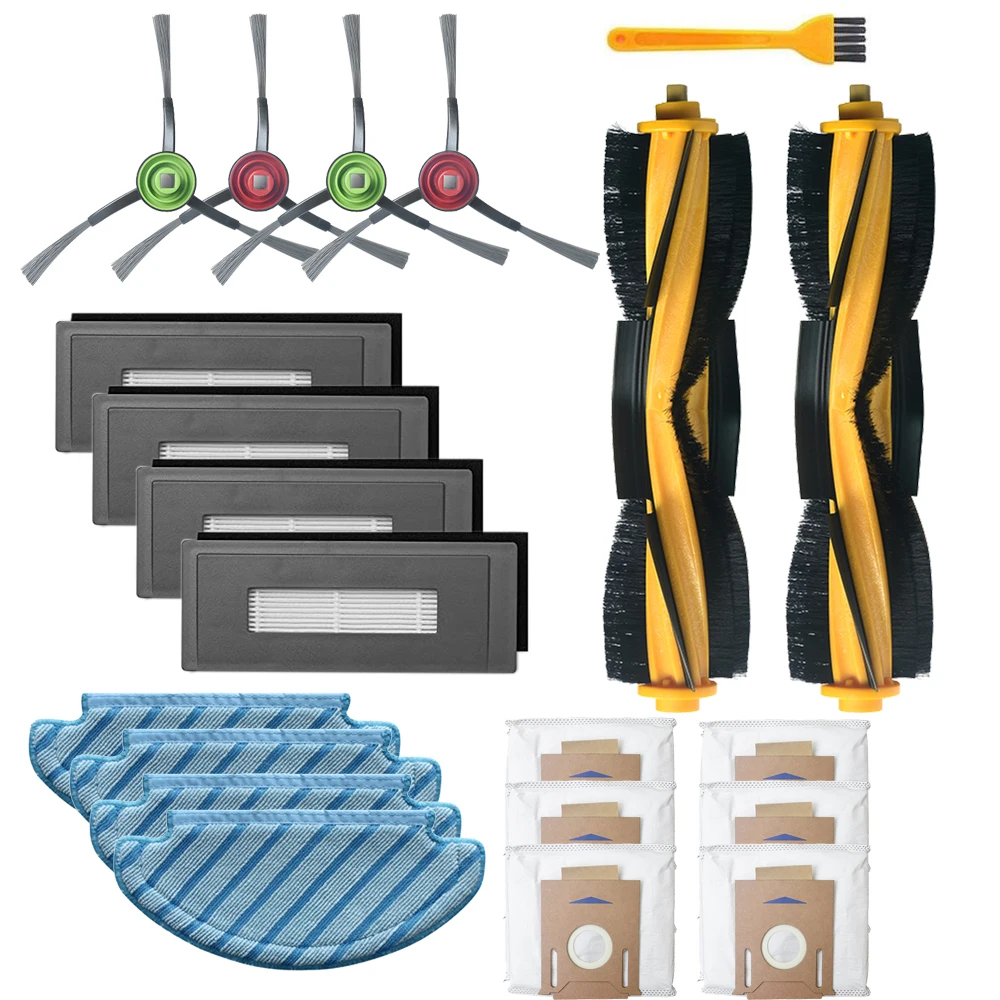 

Роликовая основная щетка, фильтр, боковая щетка для робота-пылесоса ECOVACS DEEBOT OZMO N8 950 920, тканевые аксессуары для мытья полов