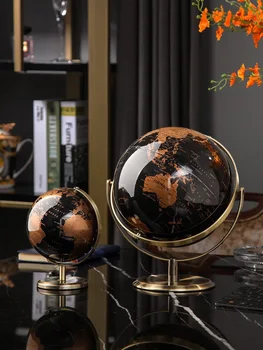Metal Rotating Globe – Desktop Decor for Home & Office 1