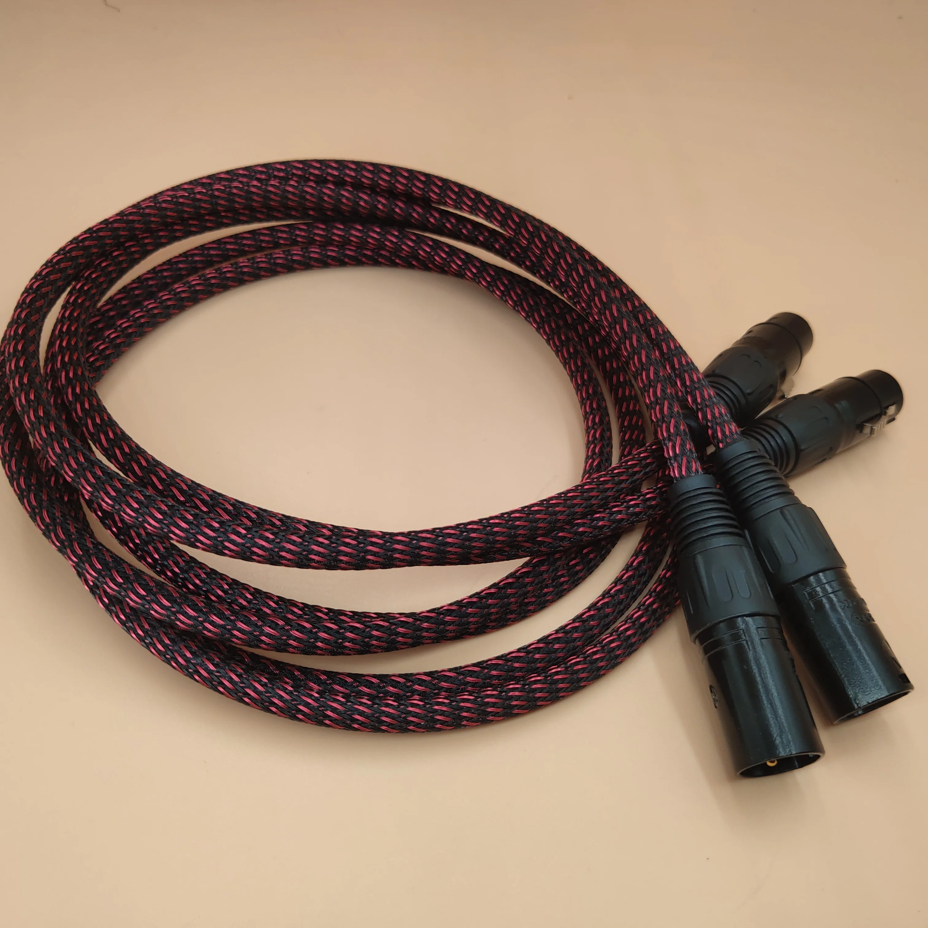 Oryginalny kabel audio NEUTRIK XLR Stereo o wysokiej czystości 6N OFC pozłacana linia balansowa do wzmacniacza CD mikser do mikrofonu