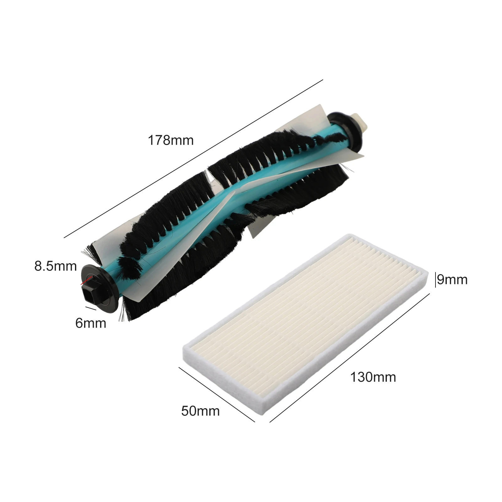 1 مجموعة قطع الغيار الجانب الرئيسي فرشاة مجموعة مرشح ل Con-ga 1290/1390/1490 Y 1590 مكنسة كهربائية مكنسة جزء اللوازم المنزلية