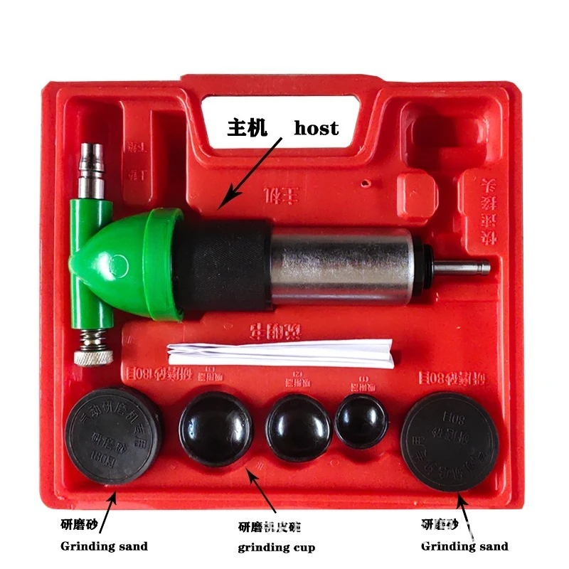 Universal Pneumatic Valve Seat Grinding Tool Set Car Engine Valve Port Polisher Refinishing Tools