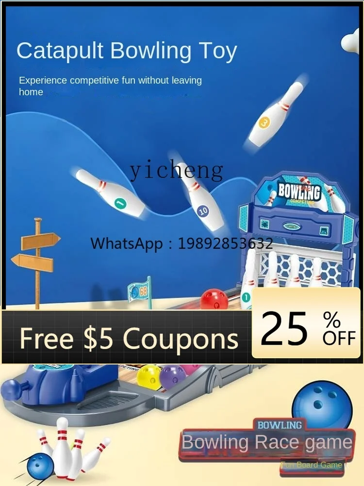Table de Bowling pour enfants, grande balle d'intérieur, jouets catapulte pour garçon, Double combat, jeu de société interactif Parent-enfant