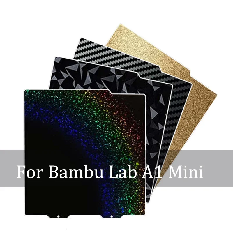 For Bambu Lab A1 Mini 3D Printer Build Plate Double Sided PEO PET Magnetic PEI Steel Sheet PEY Heated Bed