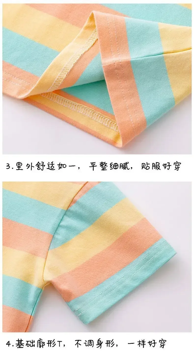 SpongeBobs SquarePants Kids T-shirt Shorts Set Baby Summer Tops+Pant 2pcs Anime Trend Sports Girl Clothes Casual Sportswear Gift view 6