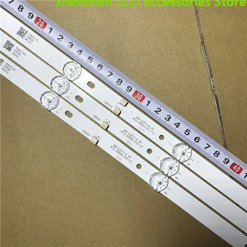 39 جزء = 13 مجموعة MS-L2317-A V5 MS-L2317-B الألومنيوم 100% جديد LCD إضاءة خلفية للتلفاز بار 826 مللي متر 6 فولت