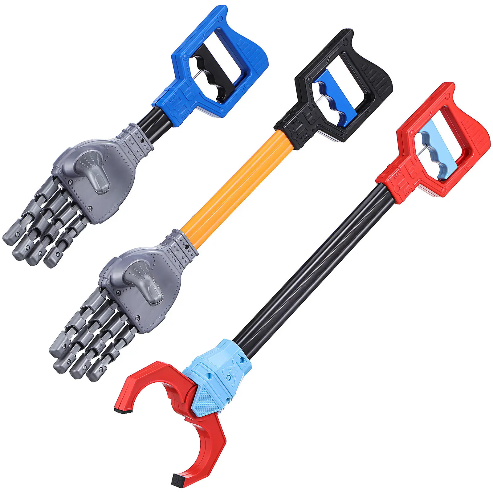 3pcs-mechanical-hand-set-robot-hand-grabber-interactive-play-fun-pick-up-tool-robot-arm-grabbing-tool-handheld-grabber-reacher