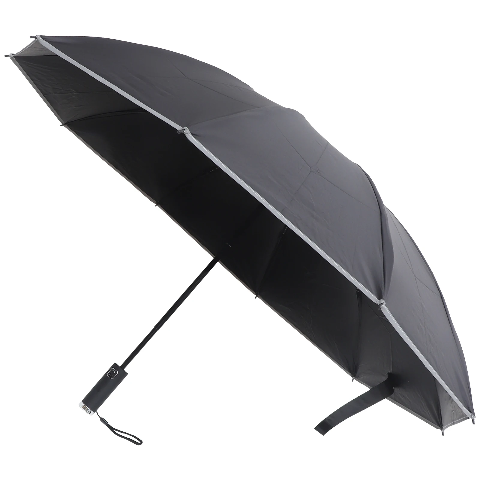 

10 rib Reverse Folding Umbrella Black UV Protection Small Travel Sun Accessories Lightweight Compact