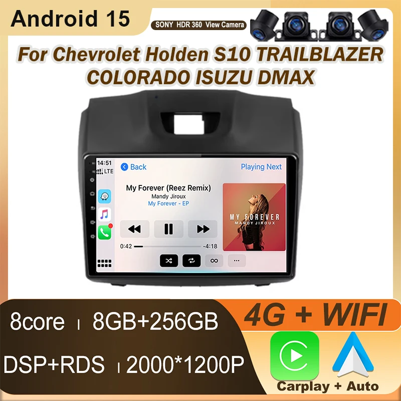 Car Radio Android For Chevrolet Holden S10 TRAILBLAZER COLORADO ISUZU DMAX Auto Navigation Carplay NO 2din DVD Player Stereo
