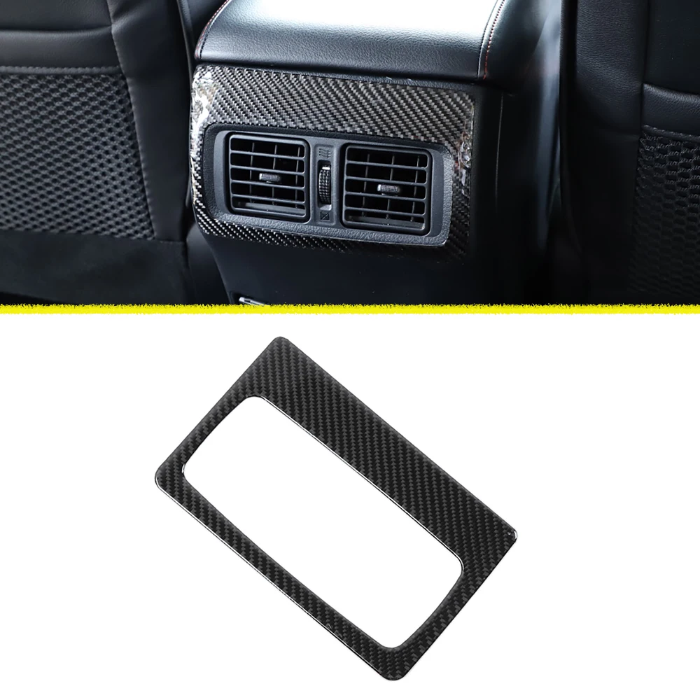 for 4Runner 2010-2017 2018 2019 2020 Rear Seat Air Vent Outlet Panel Decoration Decal Cover Car Interior Accessory Carbon Fiber