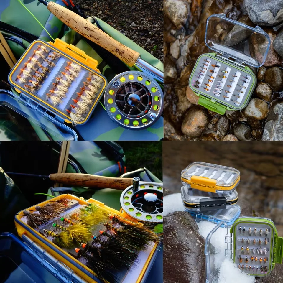 MAXIMUMCATCH Multi Sizes Fly Fishing Box Transparent Double-Sided Waterproof Plastic Tackle Box with Slit Foam & Easy-Grip Foam - view 6