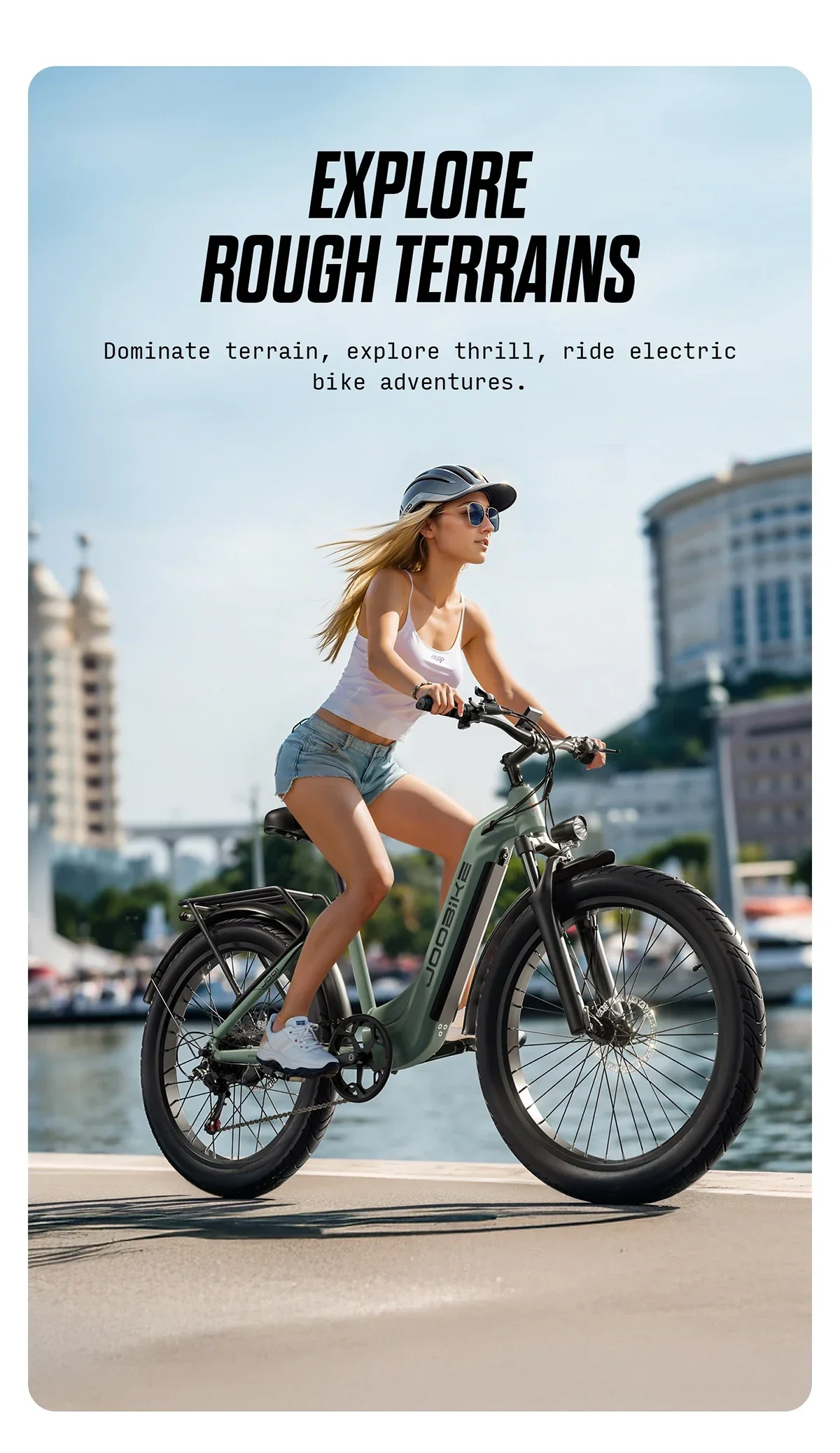 JOOBIKE JOO1 Elektrofahrrad für Erwachsene, Herren E-Mountainbike, 48V17.5AH Akku, 26 Zoll Reifen, All-Terrain E-Bike – Detail 2