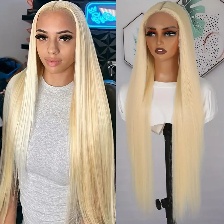 

Blonde 613 Straight HD Lace Frontal Wig 13x6 13x4 Human Hair Colored 30 40 Inch Transparent Brazilian For Women Lace Front Wigs