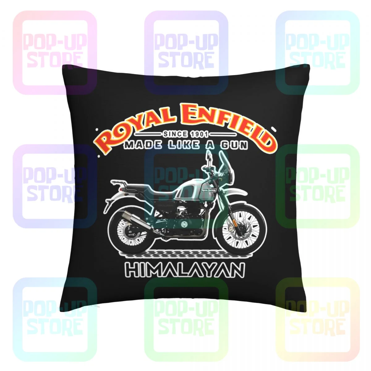 Spring The Royal Enfield Himalayan Throw Pillow Cover Pillowcase Vintage Skin Care Home Decorative