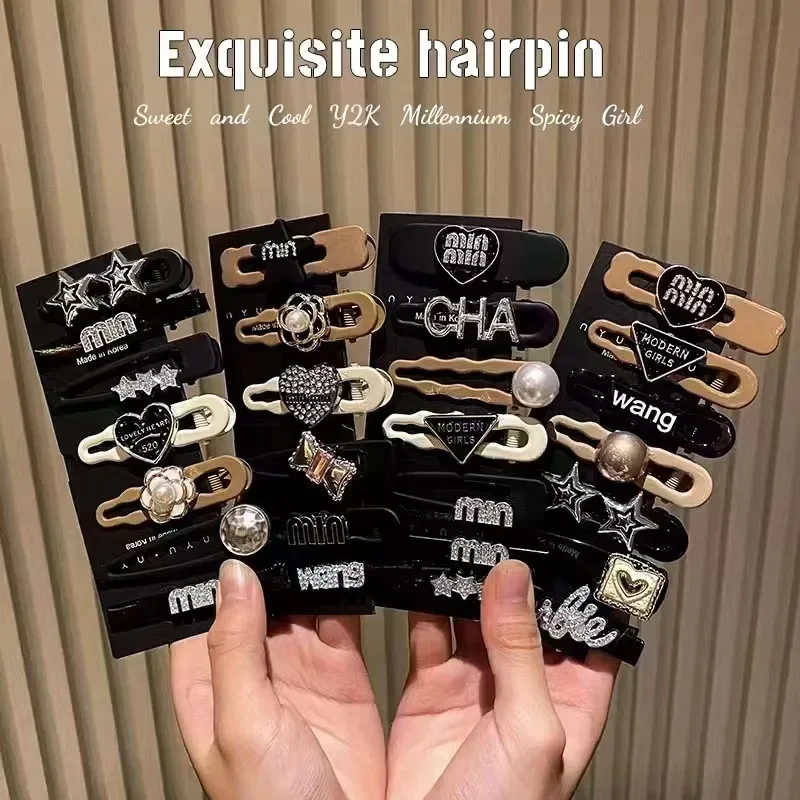 Pinza para el pelo lateral para chica, abrazadera versátil para la frente, gran oferta de temporada, nuevo modelo, pinza para el pelo con flecos, salón profesional para mujer P